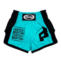 Детские шорты Fairtex BSK2107 Тайский бокс "Turquoise"